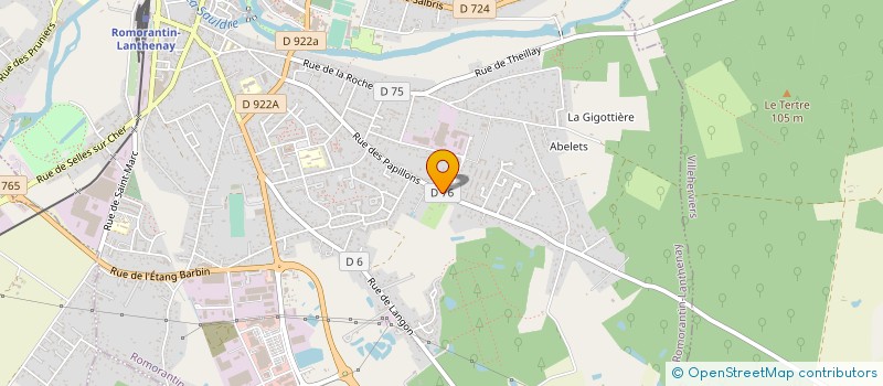 localisation de l'entreprise ASSOCIATION DE DEVELOPPEMENT DES CENTRES DE LOISIRS à ROMORANTIN-LANTHENAY