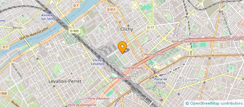 localisation de l'entreprise ASSOCIATION DE DEVELOPPEMENT DU SAUVETAGE ET DU SECOURISME à CLICHY