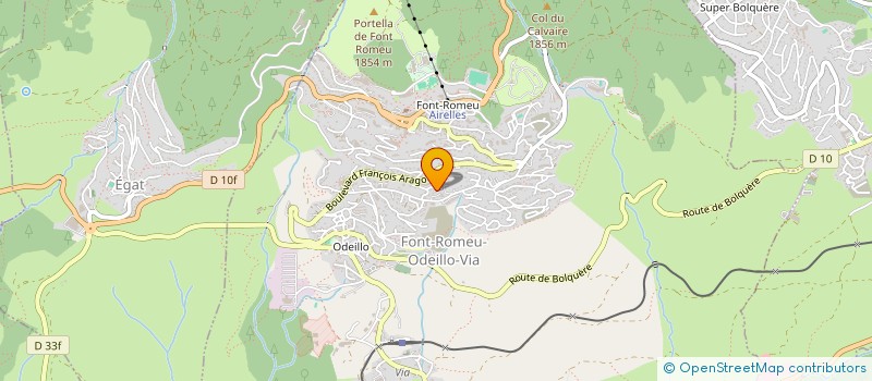 localisation de l'entreprise ASSOCIATION DE DEVELOPPEMENT DU SKI FREESTYLE DANS LES PYRENEES EST  FONT-ROMEU-ODEILLO-VIA