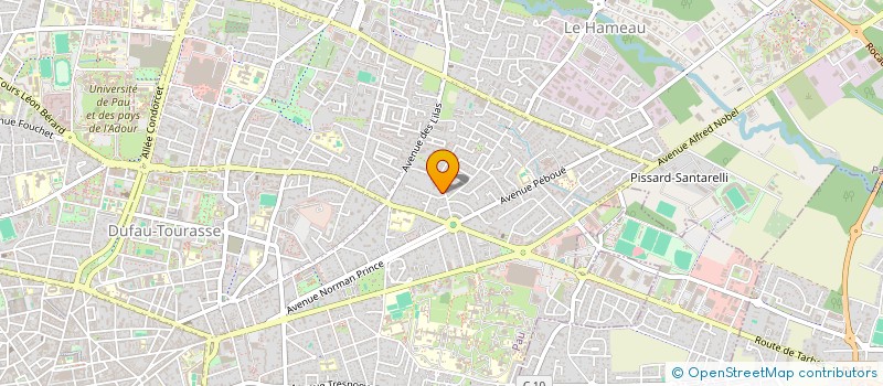 localisation de l'entreprise ASSOCIATION DE DEVELOPPEMENT DURABLE à PAU