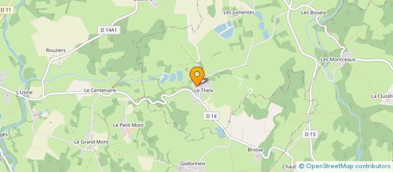 localisation de l'entreprise ASSOCIATION DE DEVELOPPEMENT ET D'AIDE AU TISSU ASSOCIATIF NATIONAL  MALLERET-BOUSSAC