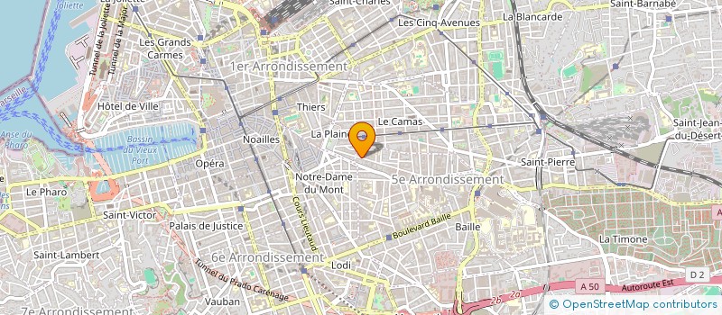 localisation de l'entreprise ASSOCIATION DE DEVELOPPEMENT ET DE COMMUNICATION SOCIALE ENTRE LES RIVES DE ET POUR LA MEDITERRANEE à MARSEILLE