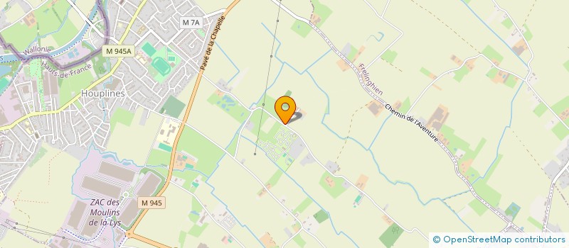 localisation de l'entreprise ASSOCIATION DE DEVELOPPEMENT MUSICAL ET ARTISTIQUE  HOUPLINES