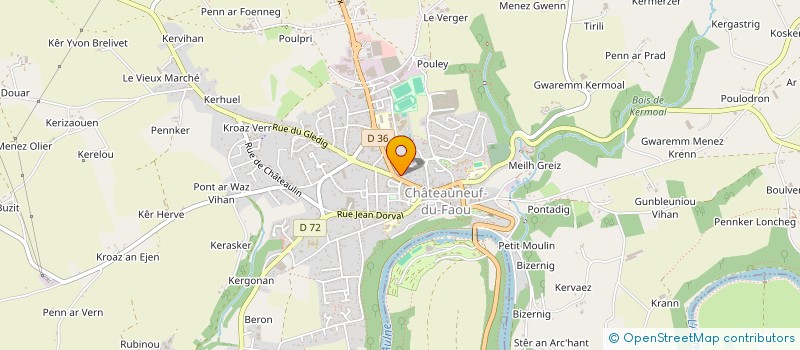 localisation de l'entreprise ASSOCIATION DE DEVELOPPEMENT SANITAIRE DES MONTAGNES NOIRES à CHATEAUNEUF-DU-FAOU
