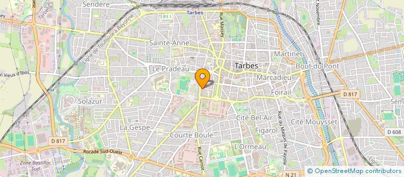 localisation de l'entreprise ASSOCIATION DE DIFFUSION DE LA PRESSE DEMOCRATIQUE, NOUVELLES DE BIGORRE  TARBES