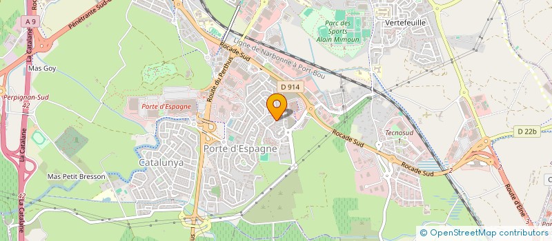 localisation de l'entreprise ASSOCIATION DE DIFFUSION DE MUSIQUE CATALANE  PERPIGNAN