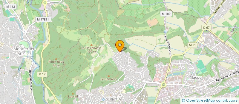 localisation de l'entreprise ASSOCIATION DE DIFFUSIONS ET REFLEXIONS SUR LES IDEES LIBERTAIRES  CLAPIERS