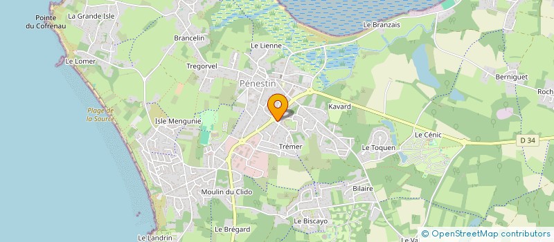 localisation de l'entreprise ASSOCIATION DE DIRECTEURS D'ETABLISSEMENTS ET SERVICES POUR PERSONNES AGEES DU DEPARTEMENT DU MORBIHAN  PENESTIN