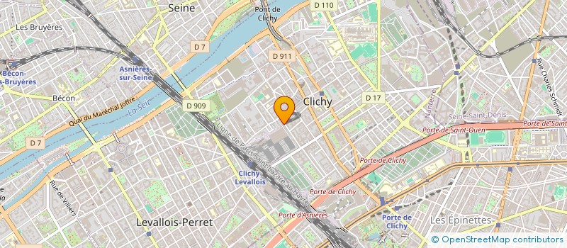 localisation de l'entreprise ASSOCIATION DE DOCUMENTATION PHILOSOPHIQUE à CLICHY