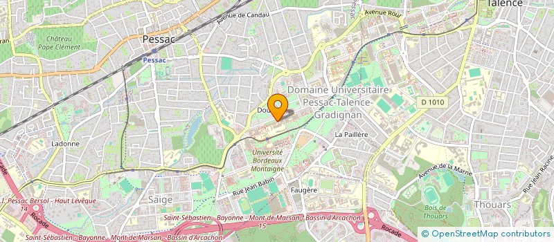 localisation de l'entreprise ASSOCIATION DE DROIT APPROFONDI PRIVE & AFFAIRES à PESSAC