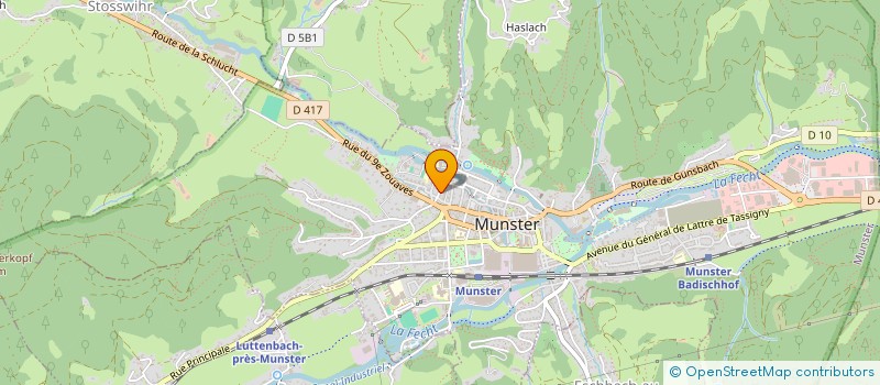 localisation de l'entreprise ASSOCIATION DE FAMILLES ET DE MALADES OU OPERES CARDIO-VASCULAIRES DE LA REGION ALSACE  MUNSTER