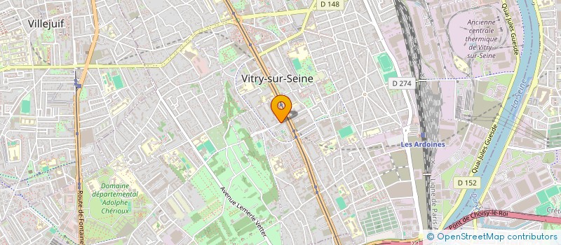 localisation de l'entreprise ASSOCIATION DE FEMMES CONGOLAISES à VITRY-SUR-SEINE