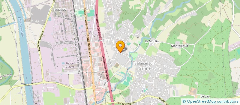 localisation de l'entreprise ASSOCIATION DE FEMMES ENTREPRENEURES DU PAYS ROUSSILLONNAIS ET BIEVRE (A.F.E.E.P.R.O.)  SALAISE-SUR-SANNE