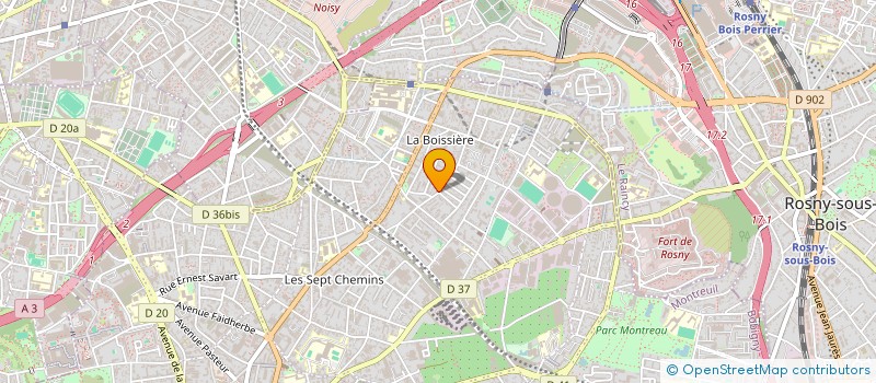 localisation de l'entreprise ASSOCIATION DE FINANCEMENT DE ACCES>MONTREUIL à MONTREUIL