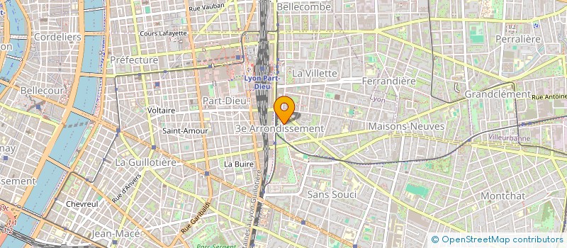 localisation de l'entreprise ASSOCIATION DE FINANCEMENT DE L'UNION POPULAIRE LYON AVEC ABC  LYON