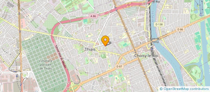 localisation de l'entreprise ASSOCIATION DE FINANCEMENT DE LA LISTE MUNICIPALE CONDUITE PAR RICHARD DELL AGNOLA POUR LES ELECTIONS DE THIAIS DES 15 E  THIAIS