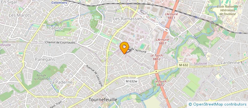 localisation de l'entreprise ASSOCIATION DE FINANCEMENT DE POUR TOULOUSE (A.F.P.T.)  TOURNEFEUILLE