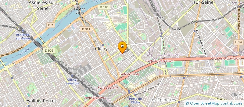 localisation de l'entreprise ASSOCIATION DE FINANCEMENT DE SOLIDARITE ET PROGRES - AFISEP à CLICHY