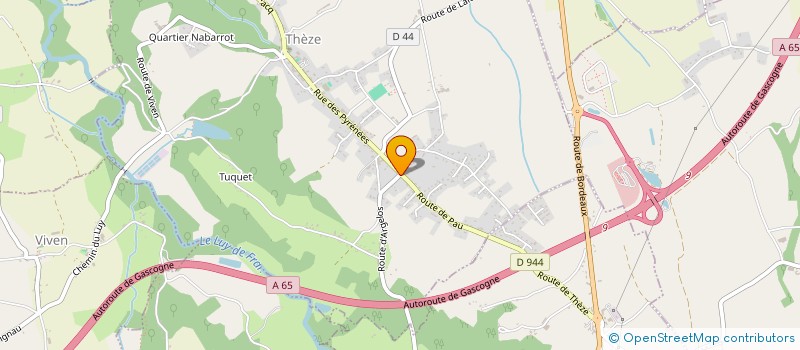 localisation de l'entreprise ASSOCIATION DE FINANCEMENT DU FONDS DES SONS  THEZE