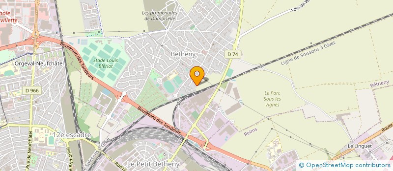 localisation de l'entreprise ASSOCIATION DE FINANCEMENT DU PARTI ASPM REIMS !  BETHENY