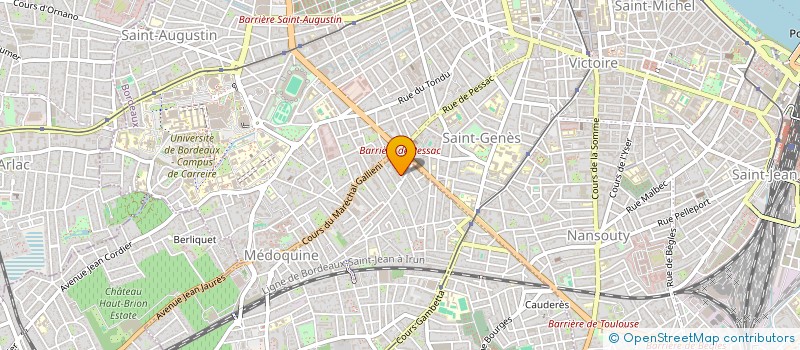 localisation de l'entreprise ASSOCIATION DE FINANCEMENT DU PARTI FEDERATION ECOLOGISTE ET SOLIDAIRE  TALENCE