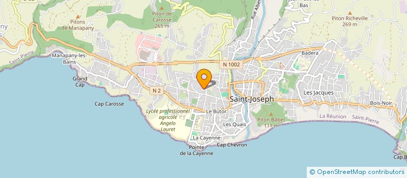 localisation de l'entreprise ASSOCIATION DE FINANCEMENT DU PARTI PROGRES 974 à SAINT-JOSEPH