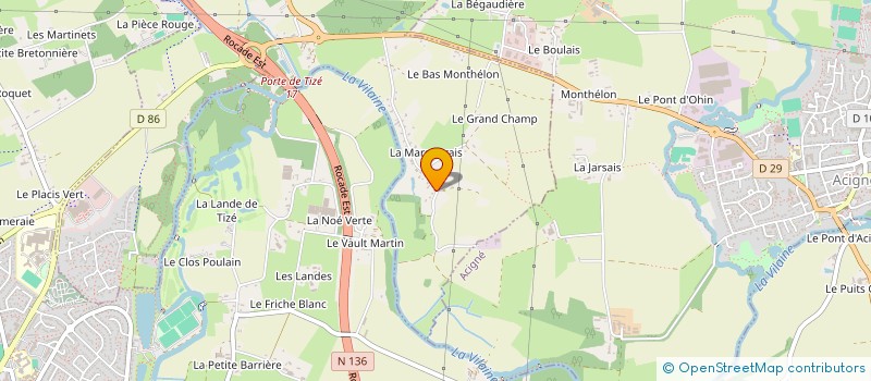 localisation de l'entreprise ASSOCIATION DE FINANCEMENT ELECTORAL DE CLAIRE DESMARES POIRRIER REGIONALES 2021  THORIGNE-FOUILLARD