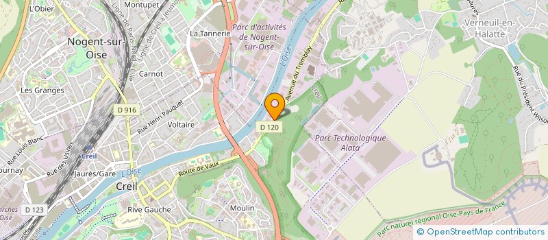 localisation de l'entreprise ASSOCIATION DE FINANCEMENT ELECTORALE DE MR NACHITE CREIL AU CUR  CREIL