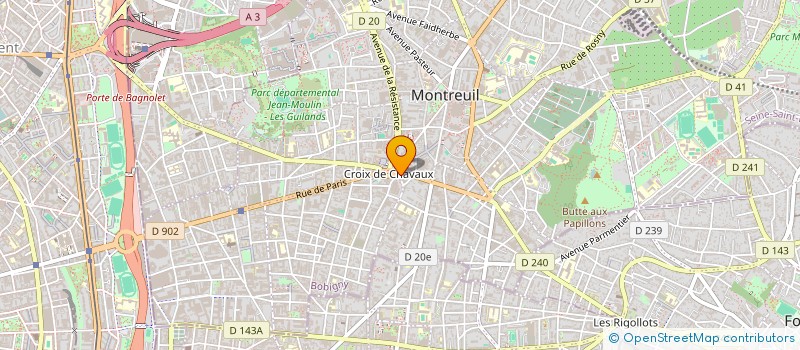 localisation de l'entreprise ASSOCIATION DE FINANCEMENT ELECTORALE JADOT PRESIDENTIELLE 2022 à MONTREUIL