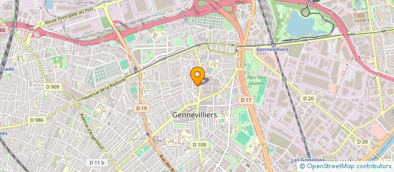 localisation de l'entreprise ASSOCIATION DE FINANCEMENT LES GENNEVILLOIS  GENNEVILLIERS