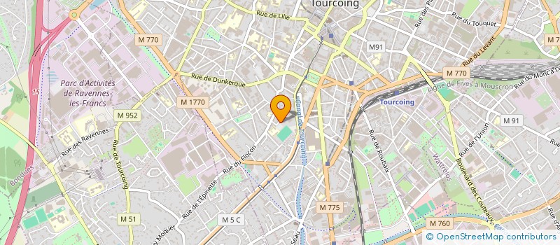 localisation de l'entreprise ASSOCIATION DE FLANDRES TOURCOING ET LYS à TOURCOING