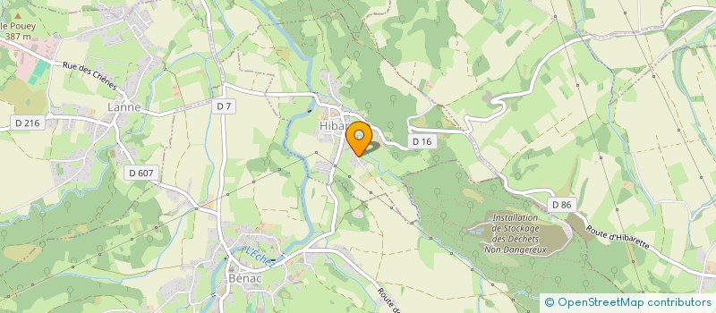 localisation de l'entreprise ASSOCIATION DE FLECHETTES TARBAISES LES FRANCS TIREURS  HIBARETTE