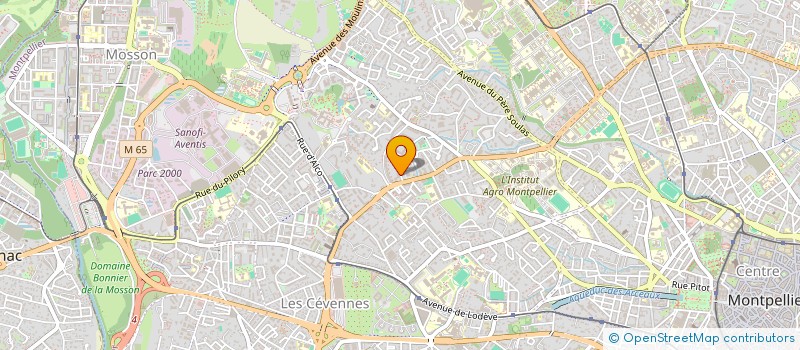 localisation de l'entreprise ASSOCIATION DE FOOTBALL AUSTRALIEN DES GABIANS DE PALAVAS à MONTPELLIER