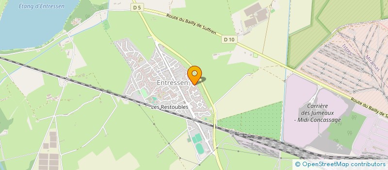 localisation de l'entreprise ASSOCIATION DE FOOTBALL DES VETERANS D'ENTRESSEN à ISTRES