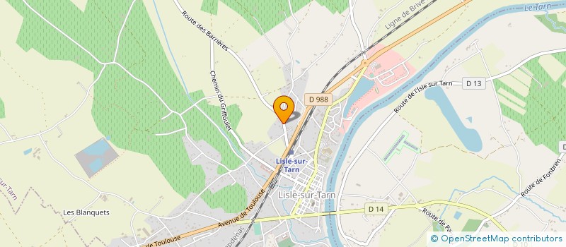 localisation de l'entreprise ASSOCIATION DE FORMATION ARCADIENNE à LISLE-SUR-TARN