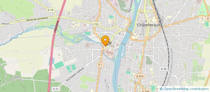 localisation de l'entreprise ASSOCIATION DE FORMATION AU METIER DE LA CHASSE ET DE LA PECHE à CHATELLERAULT