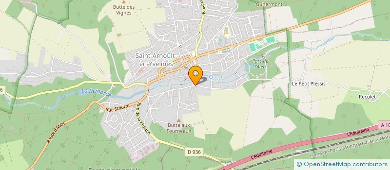 localisation de l'entreprise ASSOCIATION DE FORMATION AU SERVICE PUBLIQUE (AFSP)  SAINT-ARNOULT-EN-YVELINES