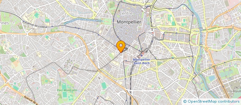 localisation de l'entreprise ASSOCIATION DE FORMATION CONTINUE DES BIOLOGISTES DU LANGUEDOC ROUSSILLON à MONTPELLIER