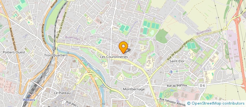 localisation de l'entreprise ASSOCIATION DE FORMATION ET ANIMATION à POITIERS