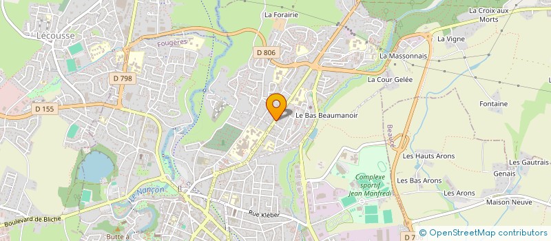 localisation de l'entreprise ASSOCIATION DE FORMATION ET D'ANIMATION POPULAIRE  FOUGERES