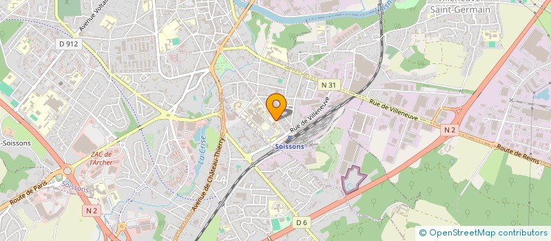localisation de l'entreprise ASSOCIATION DE FORMATION MEDICALE CONTINUE DE LA REGION DE SOISSONS à SOISSONS