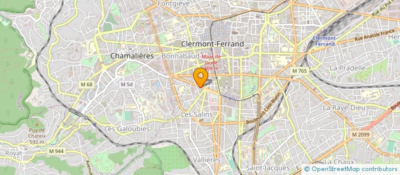 localisation de l'entreprise ASSOCIATION DE FORMATION PEDICURES PODOLOGUES à CLERMONT-FERRAND