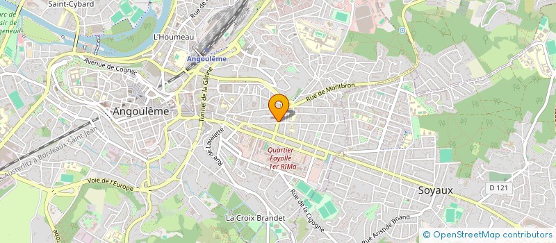 localisation de l'entreprise ASSOCIATION DE FORMATION POUR LA PROMOTION DU CARE, DU PRENDRE SOIN à ANGOULEME