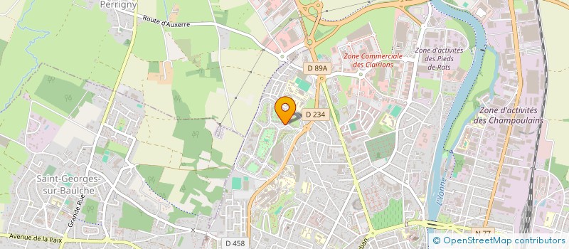 localisation de l'entreprise ASSOCIATION DE FORMATION PREVENTION ET SECOURISME YONNE à AUXERRE