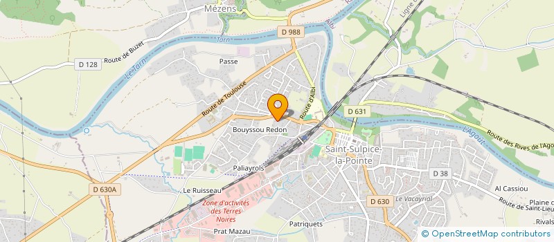 localisation de l'entreprise ASSOCIATION DE FORMATIONS SPORTS ET LOISIRS à SAINT-SULPICE-LA-POINTE
