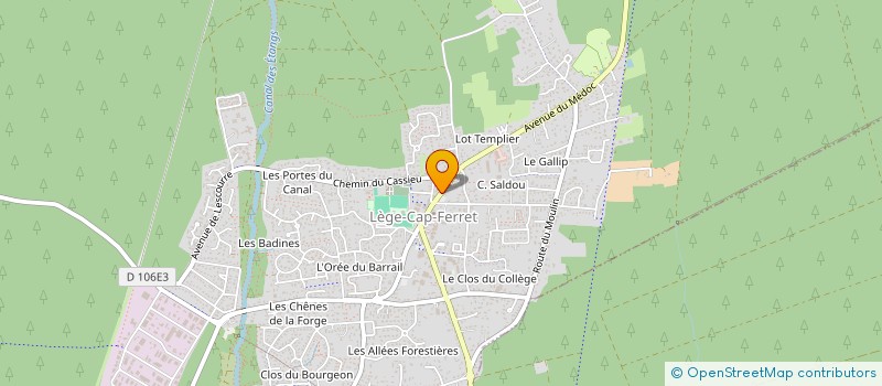 localisation de l'entreprise ASSOCIATION DE GENEALOGIE DE LEGE CAP FERRET à LEGE-CAP-FERRET