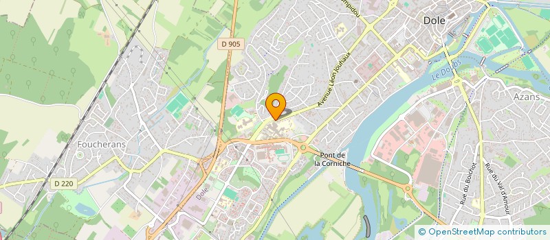 localisation de l'entreprise ASSOCIATION DE GERIATRIE ET GERONTOLOGIE DOLOISE à DOLE