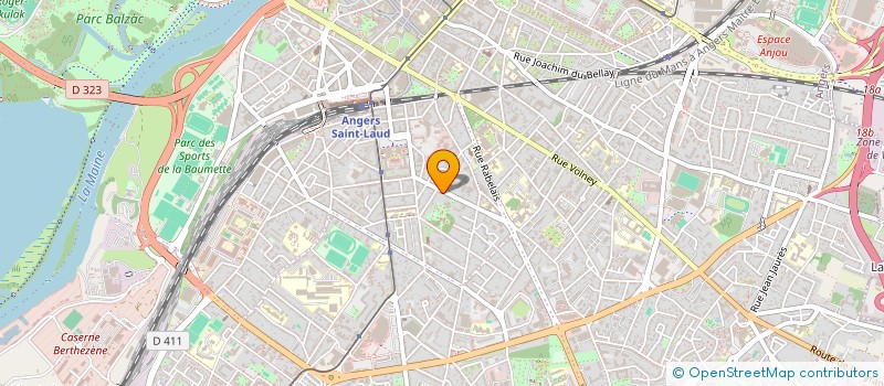 localisation de l'entreprise ASSOCIATION DE GERONTOLOGIE DE LA REGION ANGEVINE à ANGERS