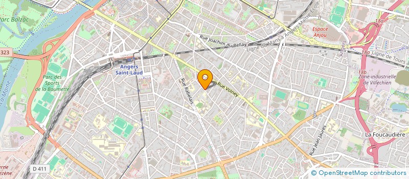 localisation de l'entreprise ASSOCIATION DE GERONTOLOGIE DE LA REGION ANGEVINE à ANGERS