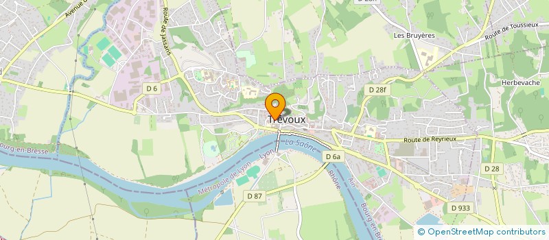 localisation de l'entreprise ASSOCIATION DE GESTION ACCUEIL DE JOUR GERIATRIQUE REYRIEUX TREVOUX à TREVOUX